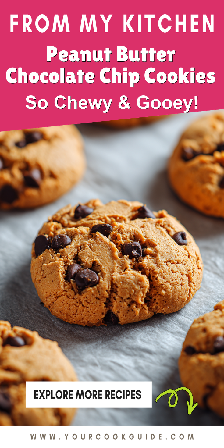 Peanut Butter Chocolate Chip Cookies served warm with cozy spices