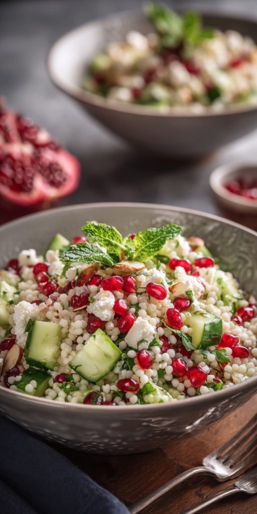 Pearl Couscous and Pomegranate Salad Recipe