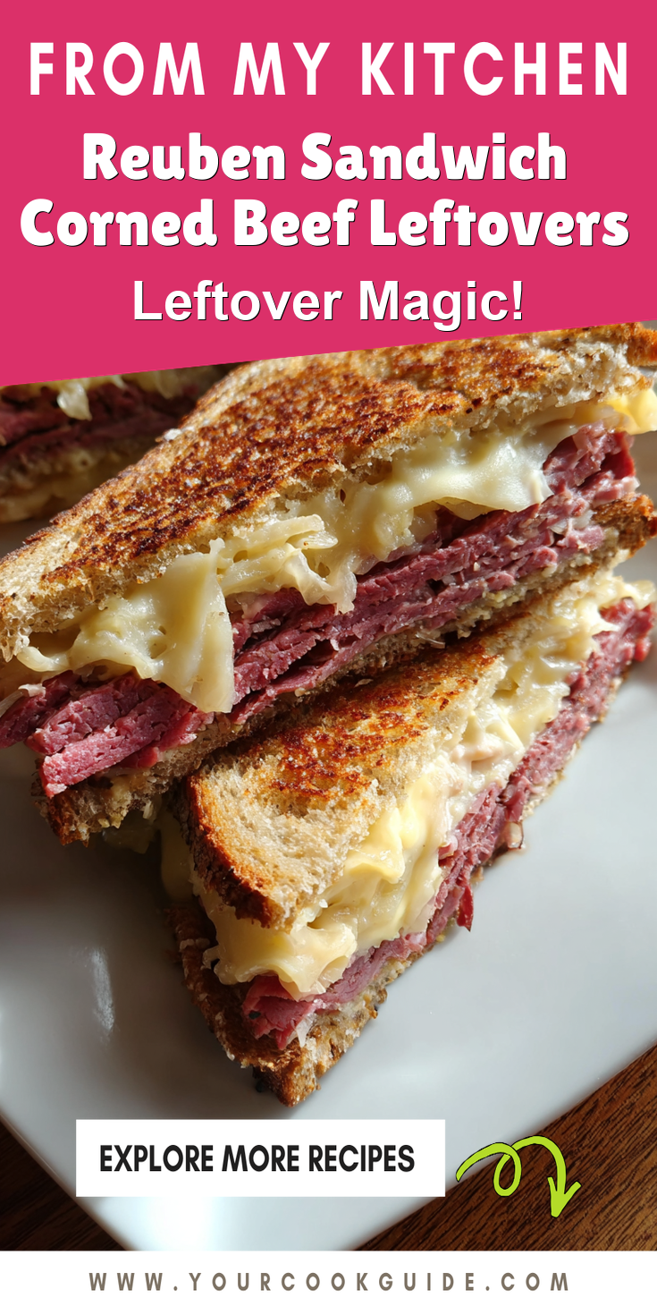 Reuben Sandwich Corned Beef Leftovers served warm with cozy spices