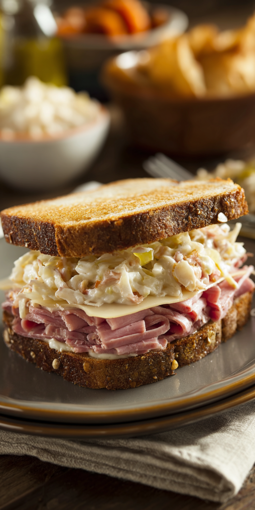 Reuben Sandwich with Homemade Russian Dressing Recipe