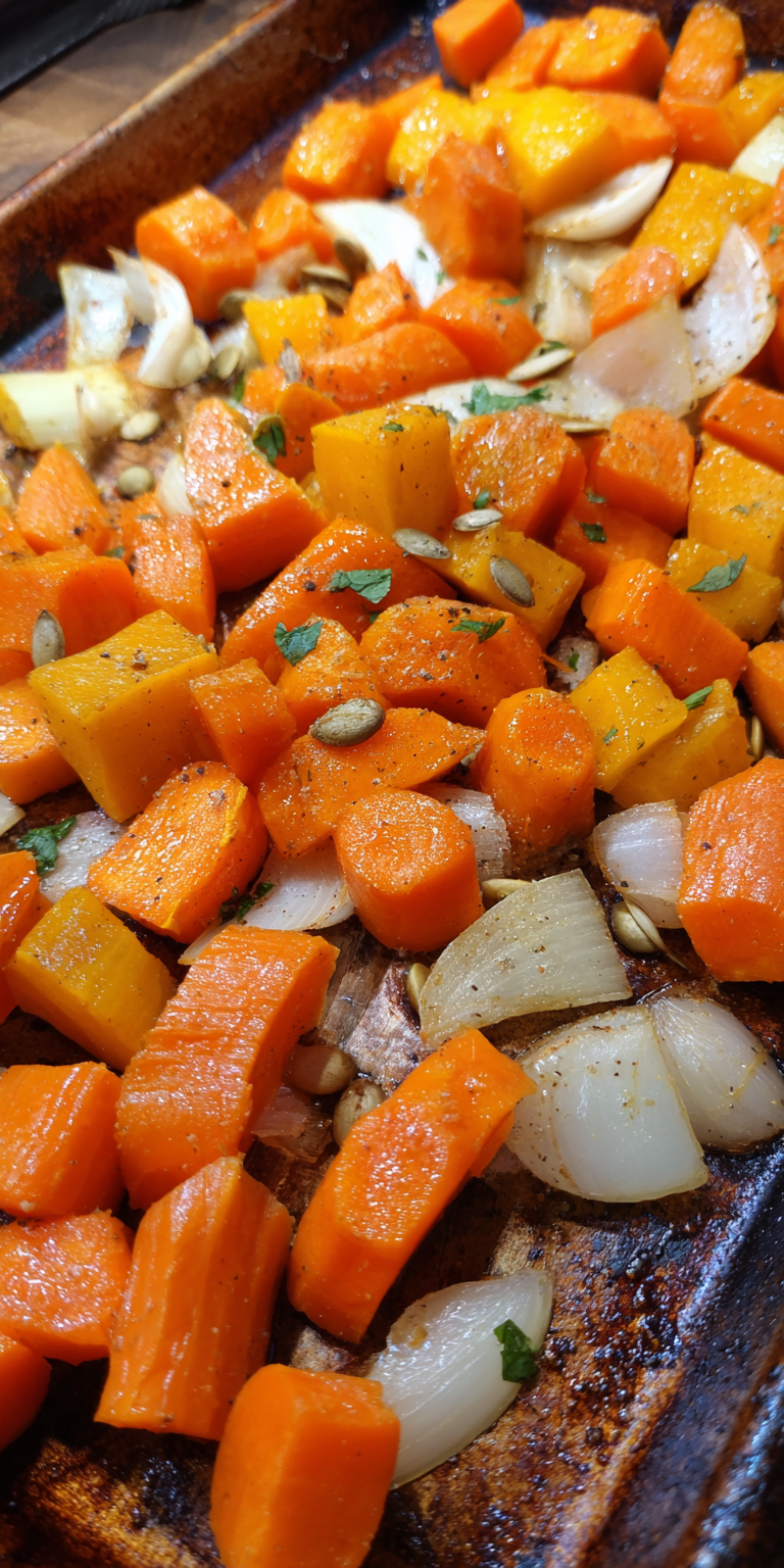 Roasted Carrot and Ginger Spring Soup served warm with cozy spices