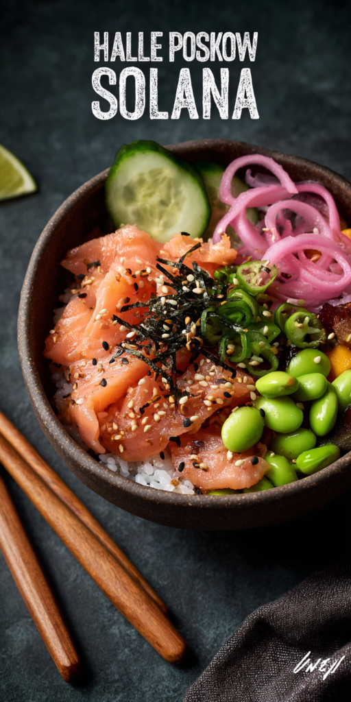 Salmon Poke Bowl Healthy Lunch Recipe