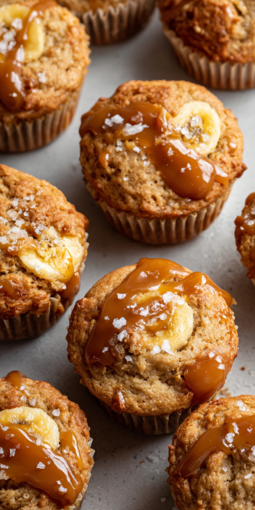 Salted Caramel Banana Muffins Recipe