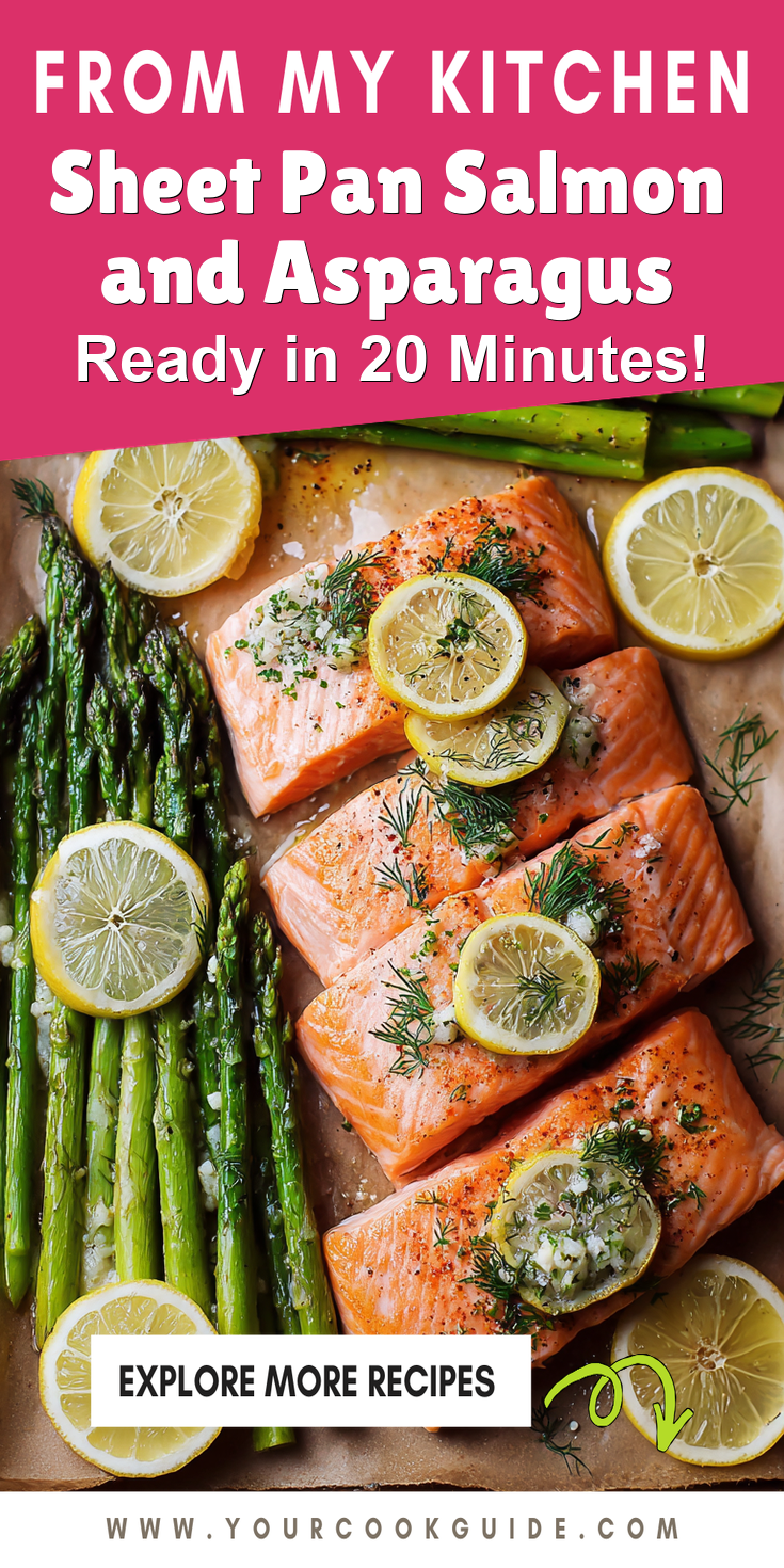 Sheet Pan Salmon and Asparagus served warm with cozy spices