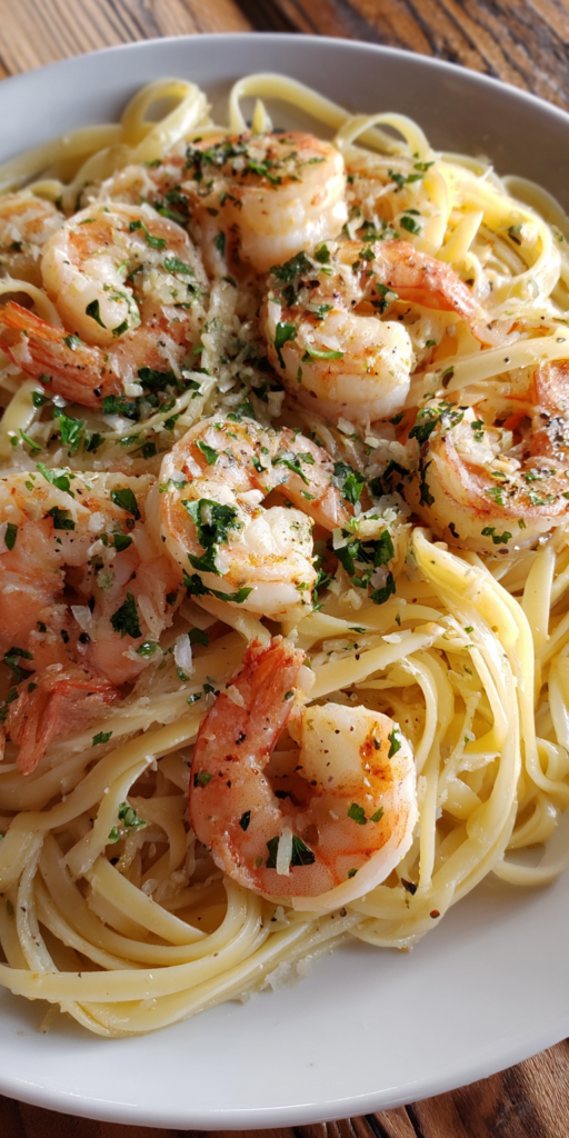 Shrimp Scampi Linguine Seafood Pasta Recipe