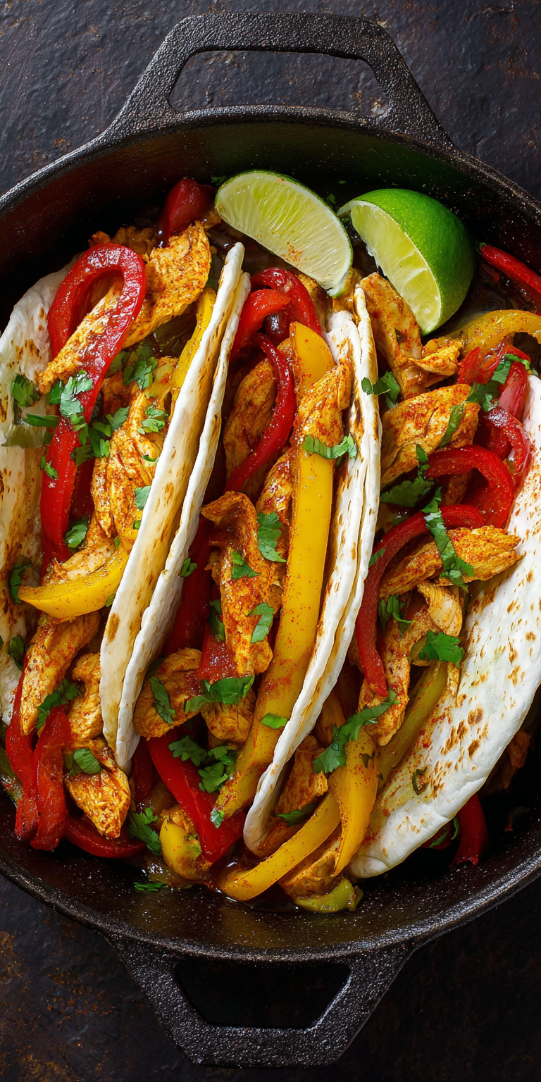 Simple and Quick Chicken Fajitas Recipe