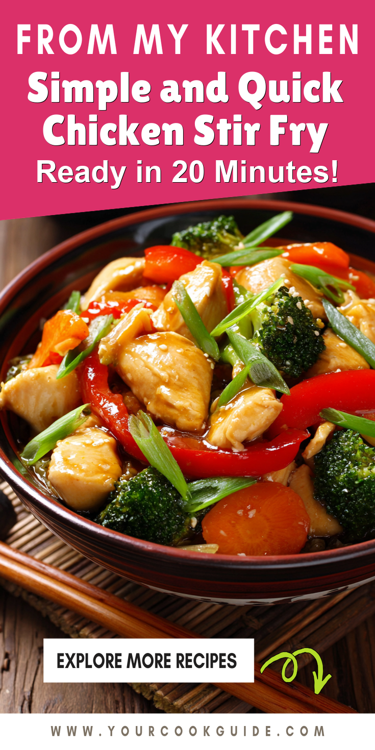 Simple and Quick Chicken Stir Fry served warm with cozy spices