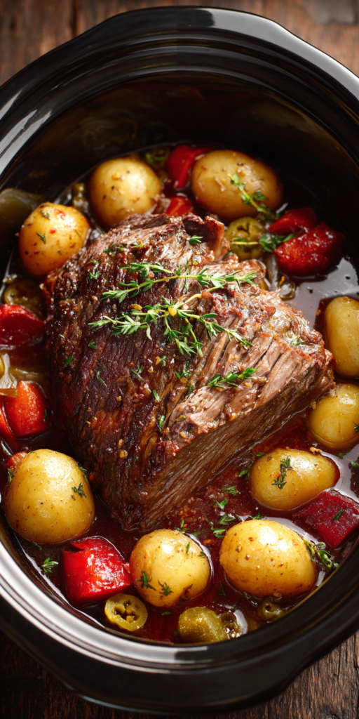 Slow Cooker Mississippi Pot Roast Recipe