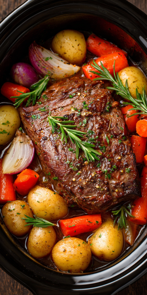 Slow Cooker Venison Roast with Vegetables Recipe