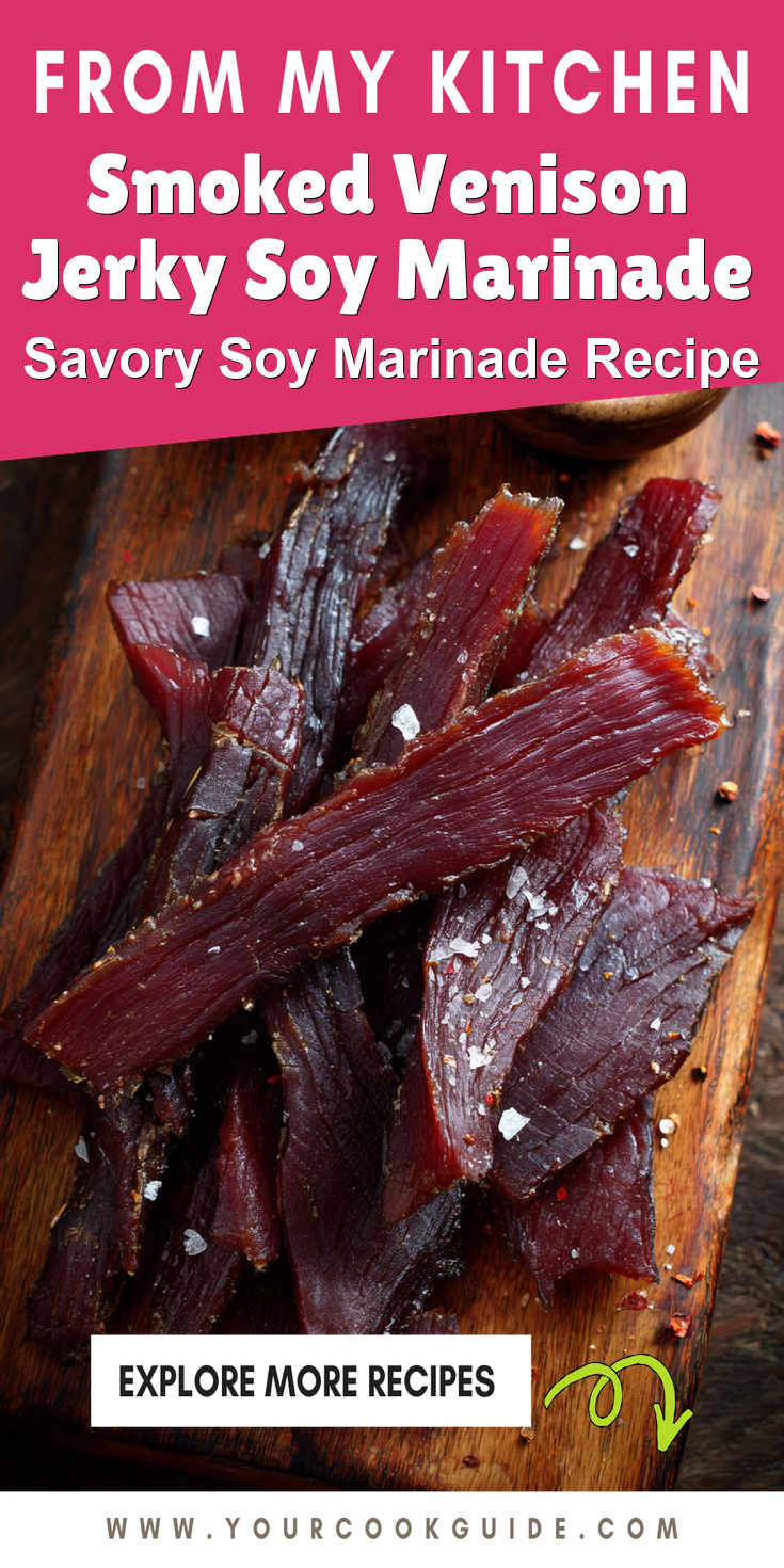 Smoked Venison Jerky Soy Marinade served warm with cozy spices