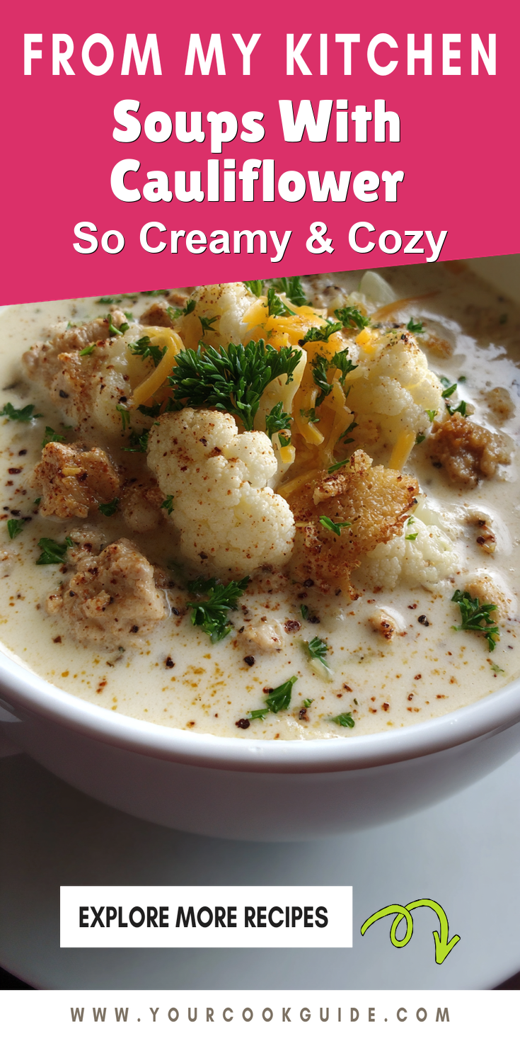 Soups With Cauliflower served warm with cozy spices