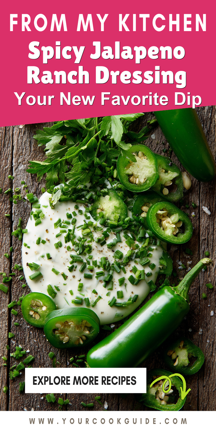 Spicy Jalapeno Ranch Dressing served warm with cozy spices