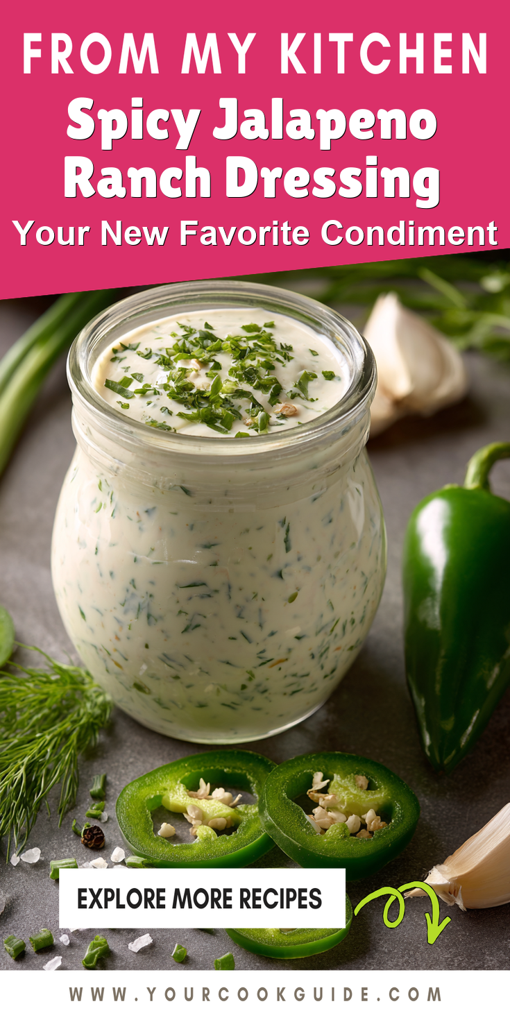 Spicy Jalapeno Ranch Dressing served warm with cozy spices