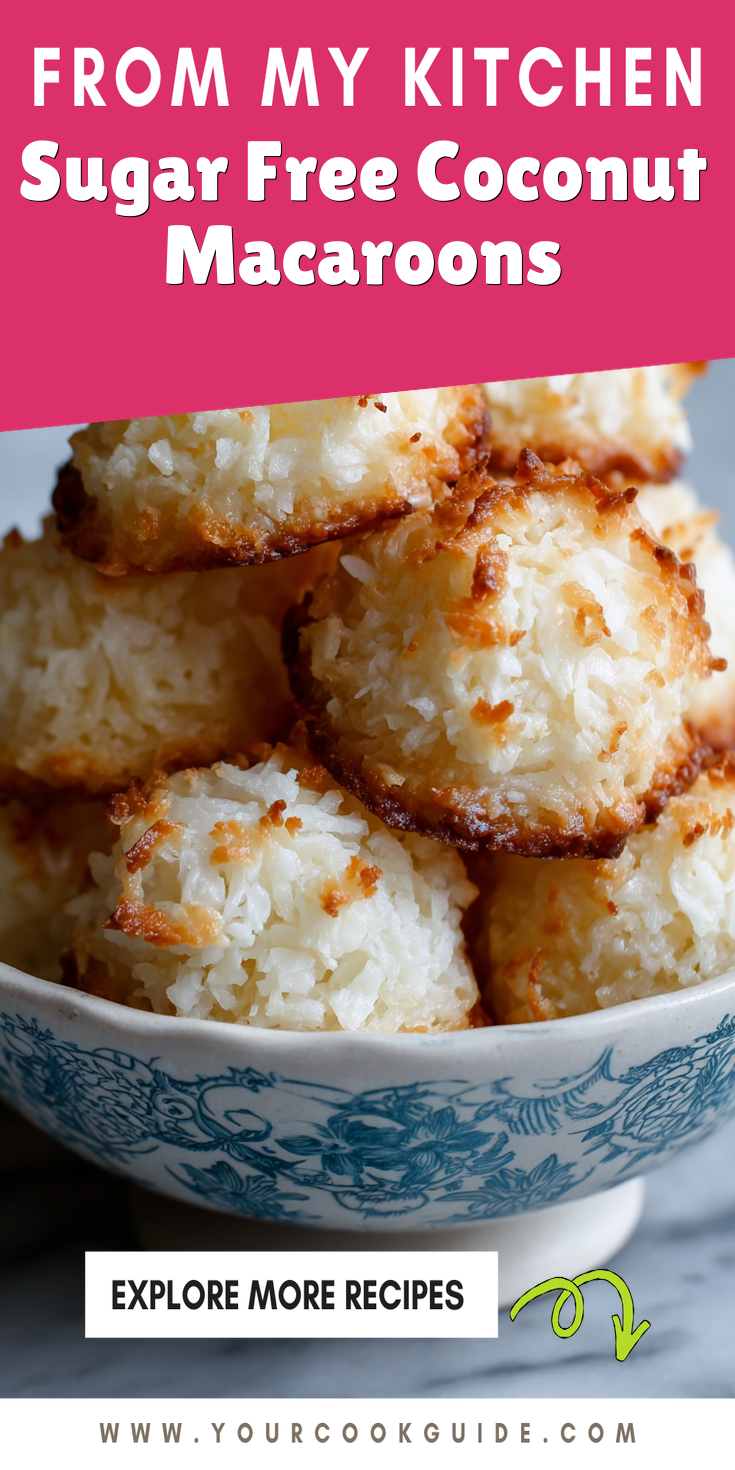 Sugar Free Coconut Macaroons served warm with cozy spices