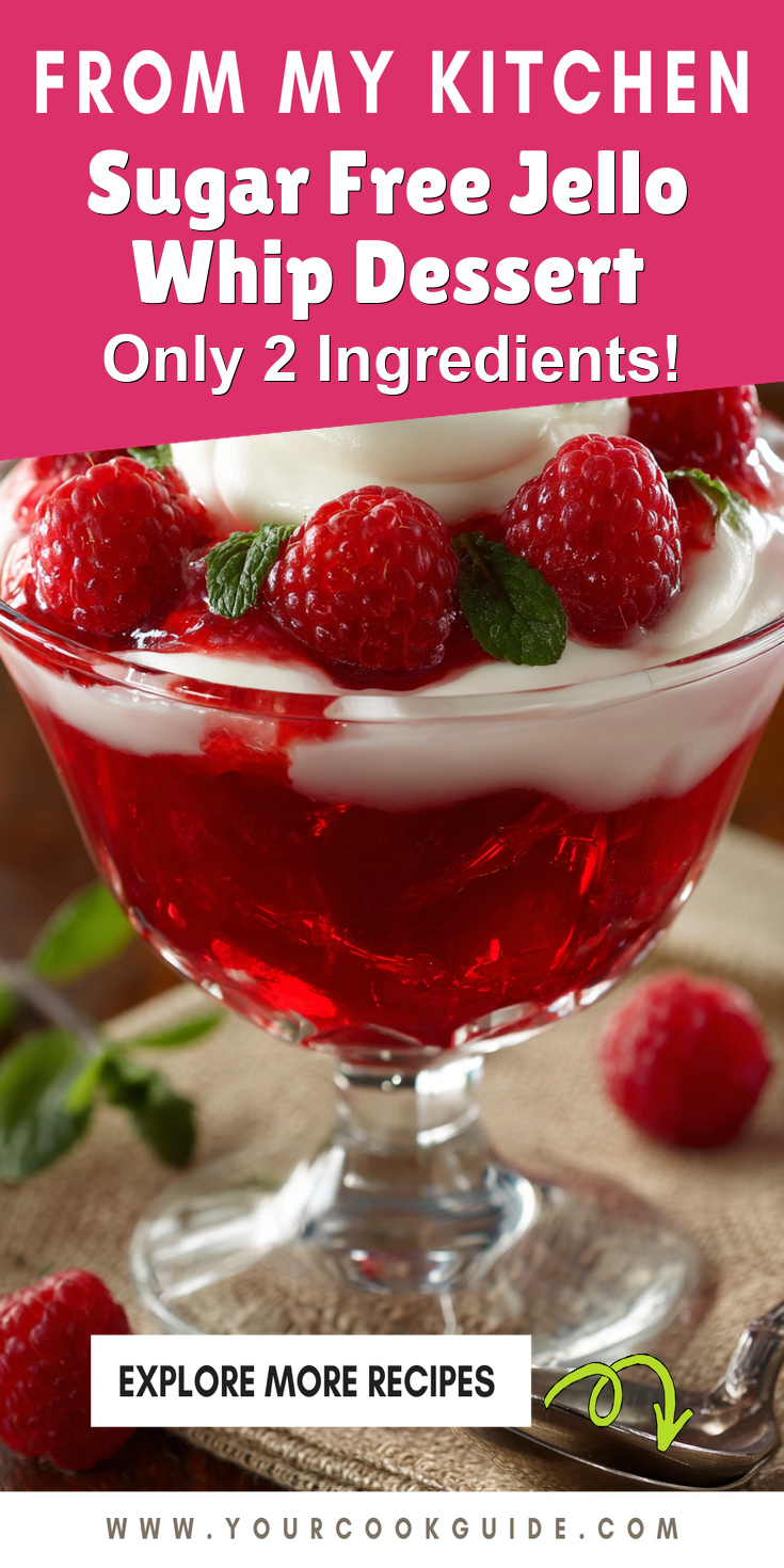 Sugar Free Jello Whip Dessert served warm with cozy spices