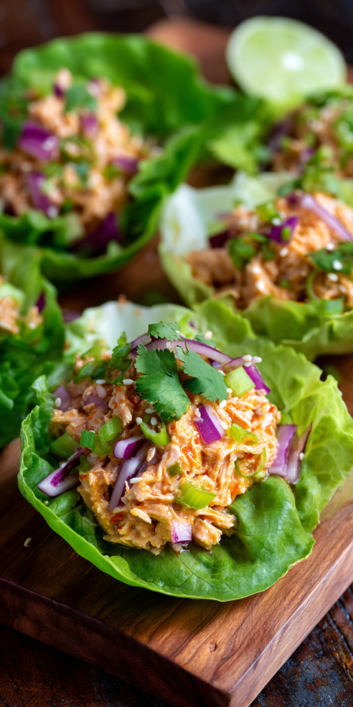 Tuna Salad Lettuce Wraps Healthy Lunch Recipe