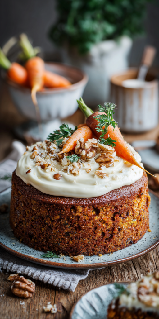 Vegan Carrot Cake with Cashew Frosting Recipe