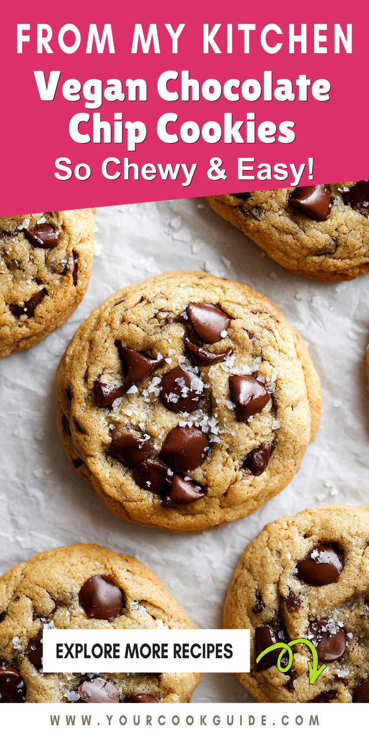 Vegan Chocolate Chip Cookies served warm with cozy spices