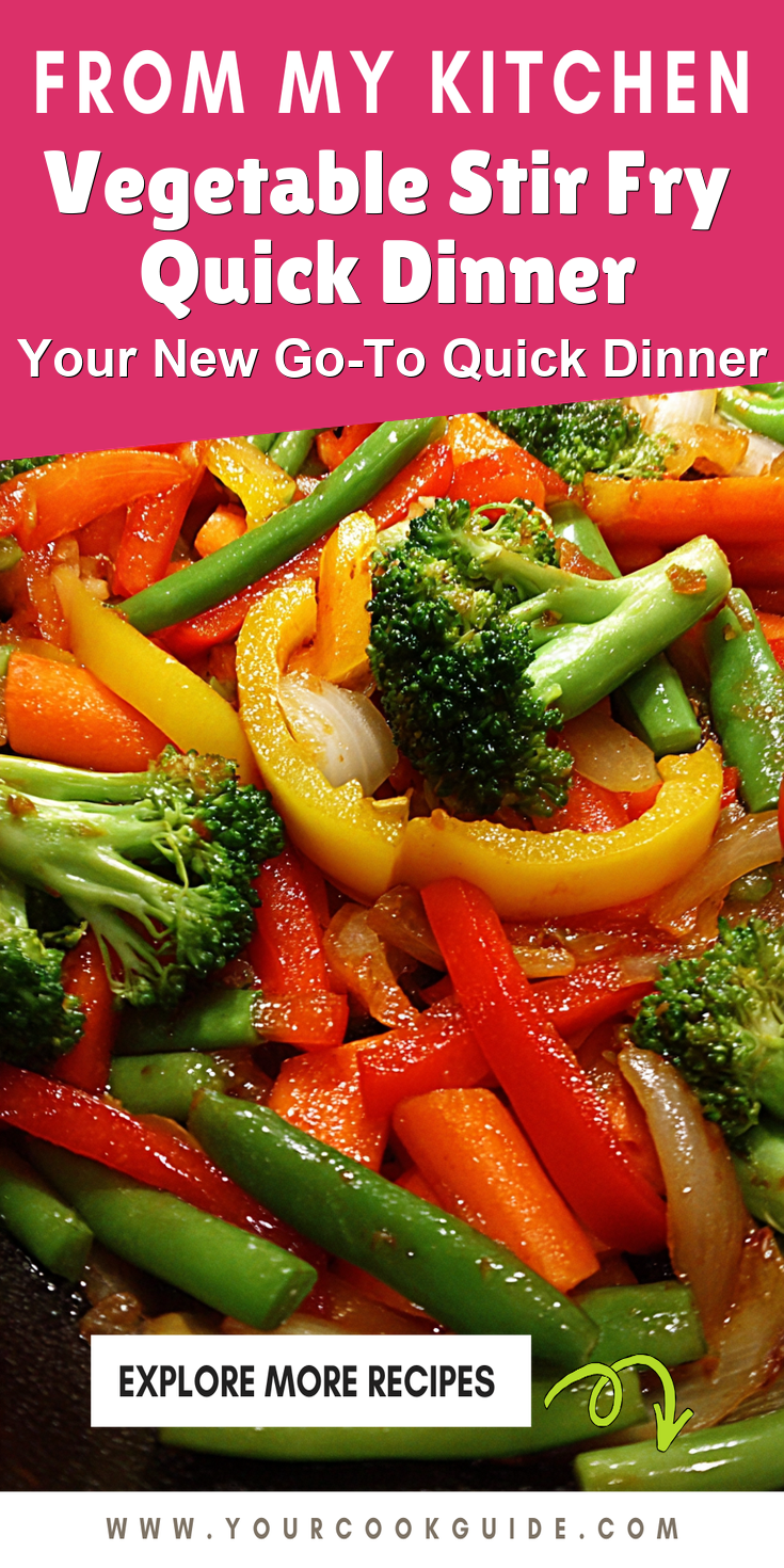 Vegetable Stir Fry Quick Dinner served warm with cozy spices