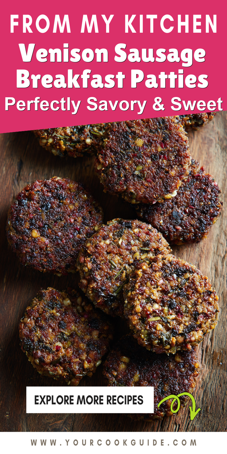 Venison Sausage Breakfast Patties served warm with cozy spices