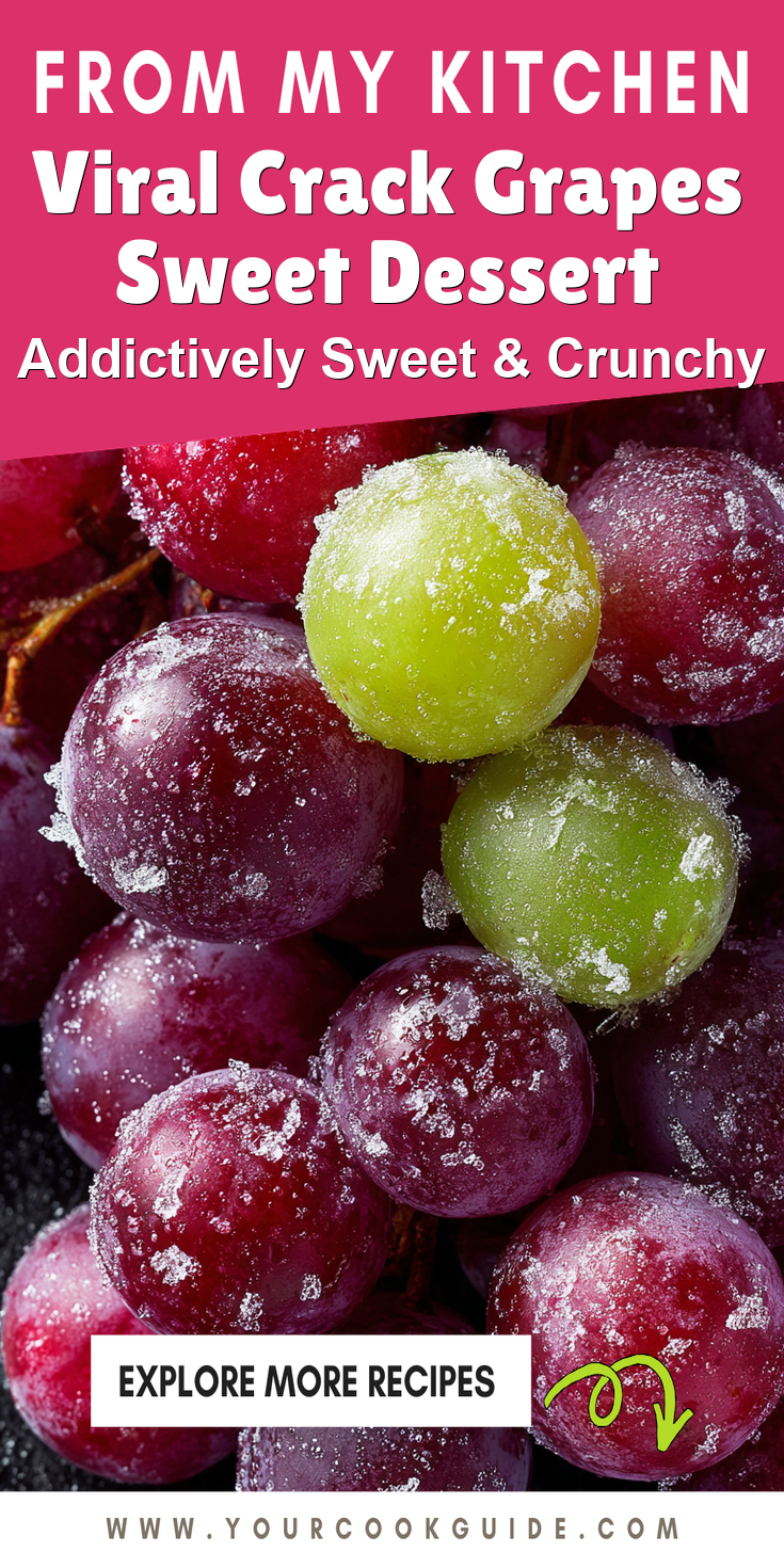 Viral Crack Grapes Sweet Dessert served warm with cozy spices