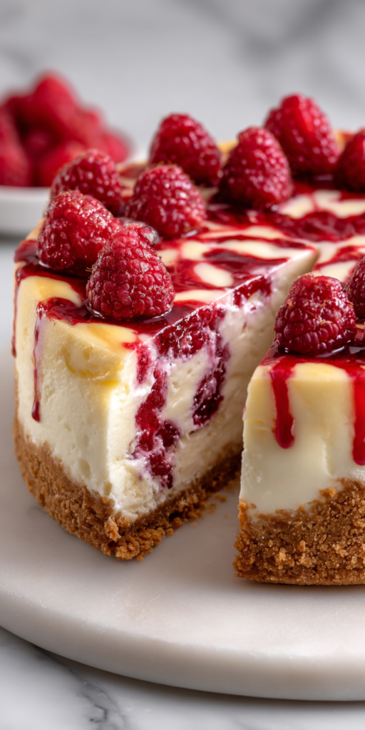 White Chocolate Raspberry Cheesecake Recipe