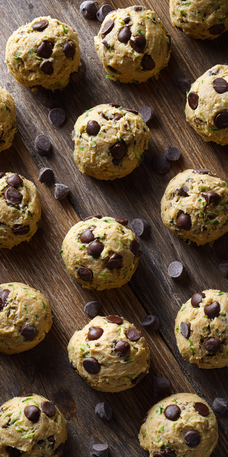 Zucchini Chocolate Chip Cookies served warm with cozy spices