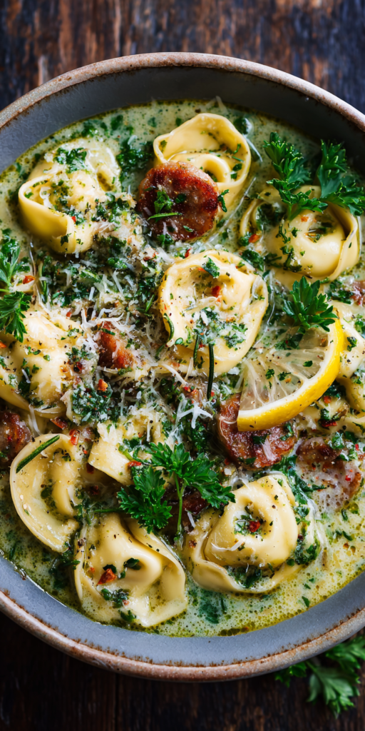 Cheese Tortellini in Broth Simple Recipe