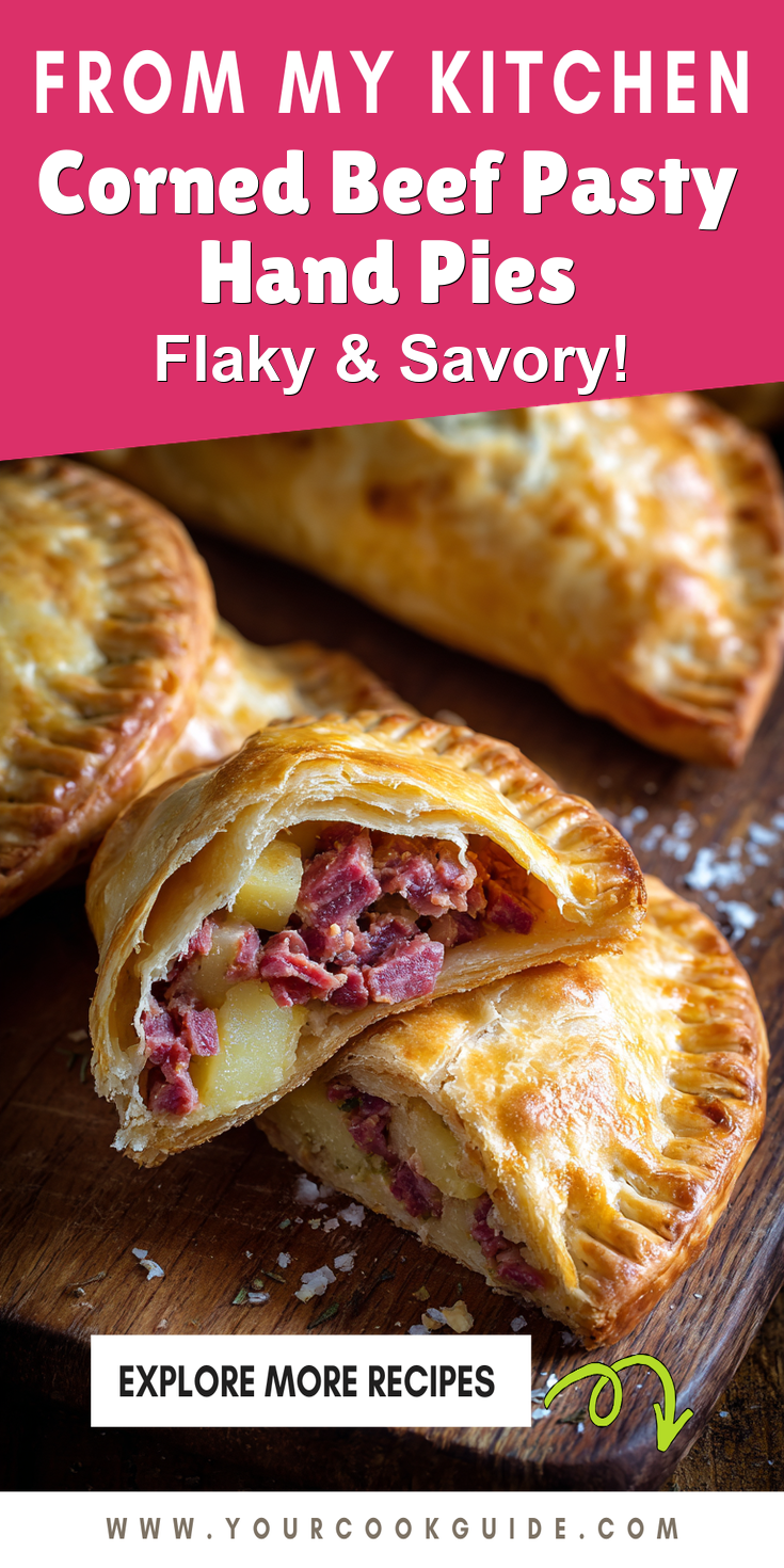 Corned Beef Pasty Hand Pies served warm with cozy spices
