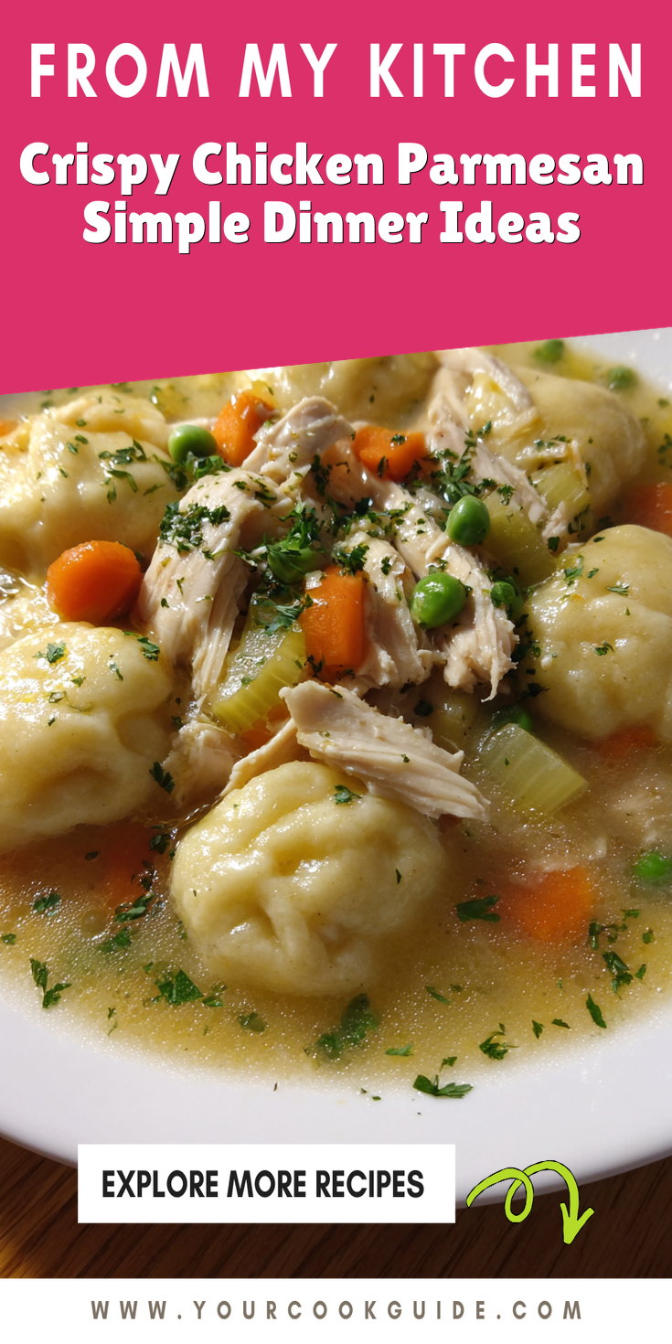 Crispy Chicken Parmesan Simple Dinner Ideas served warm with cozy spices