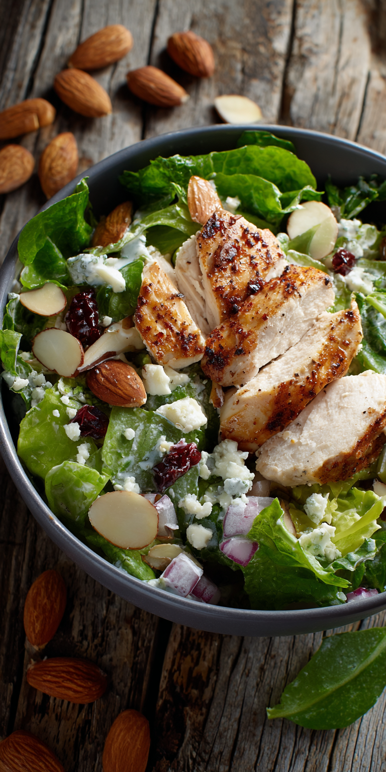 Healthy Chicken Salad for Lunch served warm with cozy spices