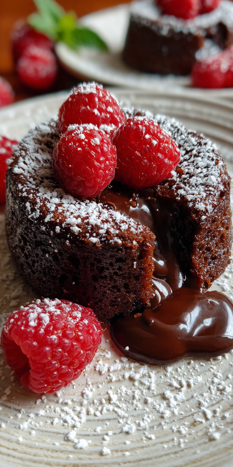 Keto Chocolate Lava Cake served warm with cozy spices