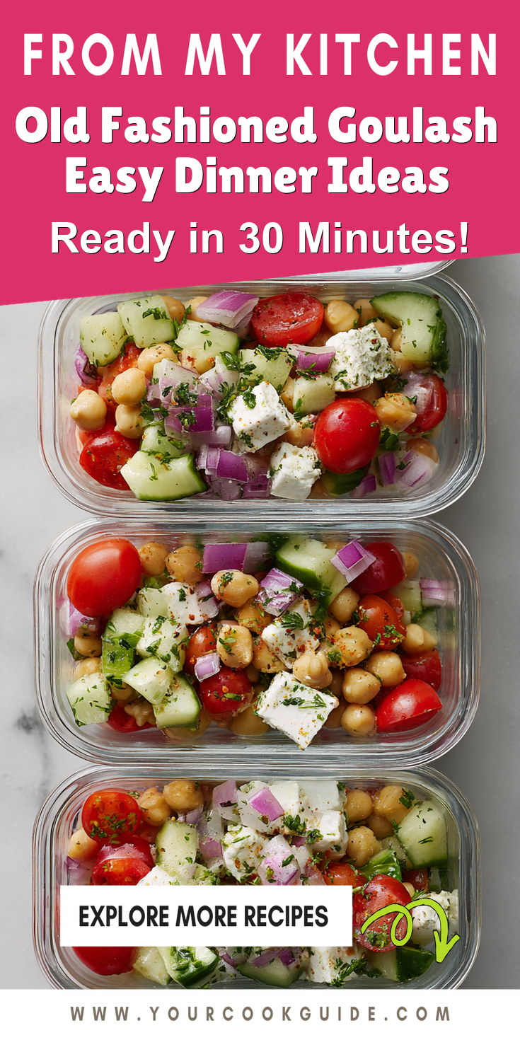 Old Fashioned Goulash Easy Dinner Ideas served warm with cozy spices