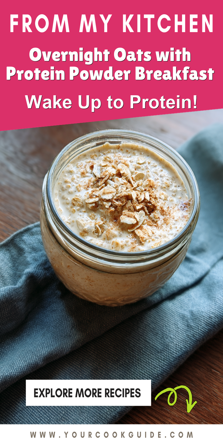 Overnight Oats with Protein Powder Breakfast served warm with cozy spices