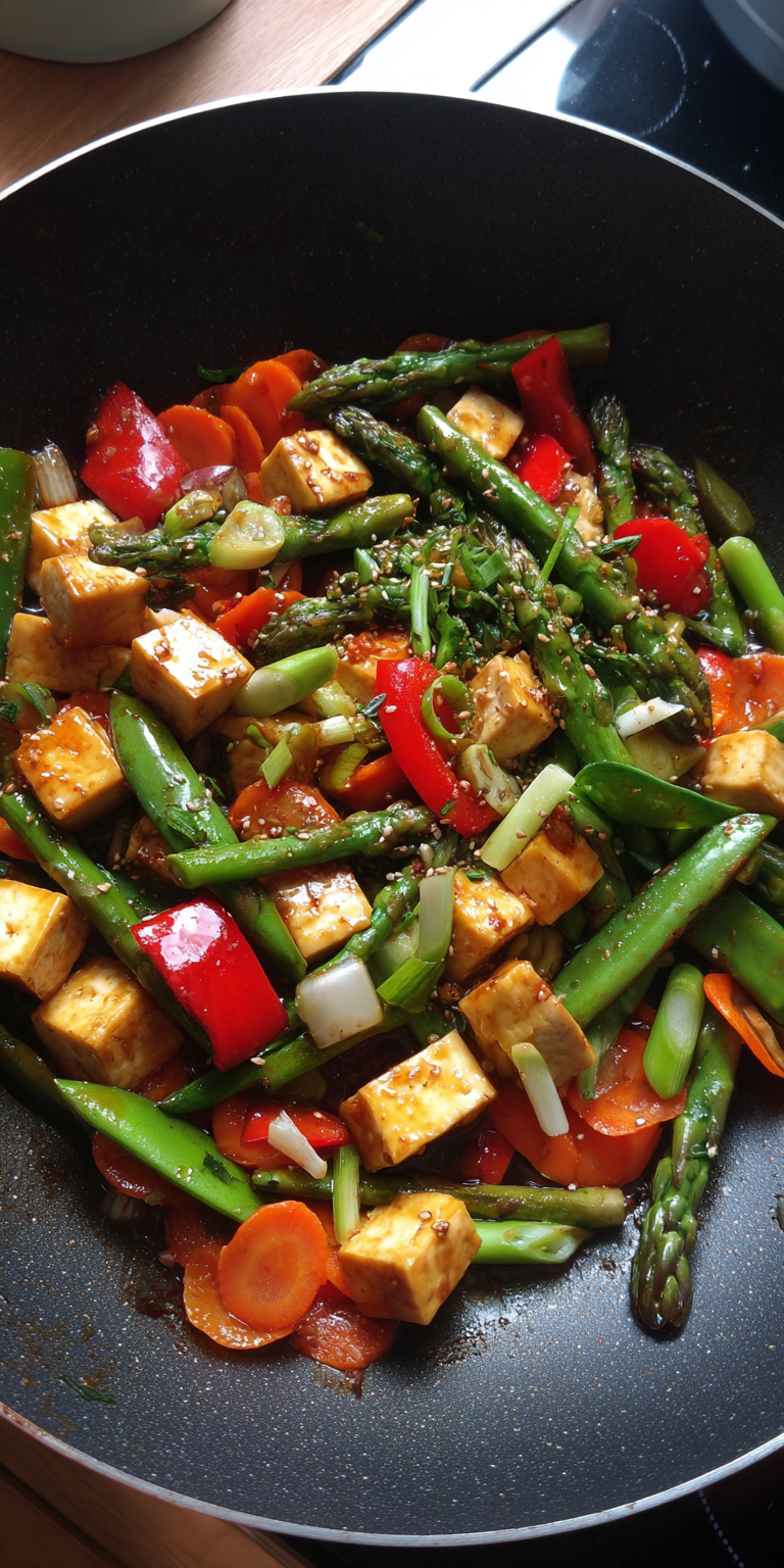Spring Veggie Stir Fry with Tofu Recipe